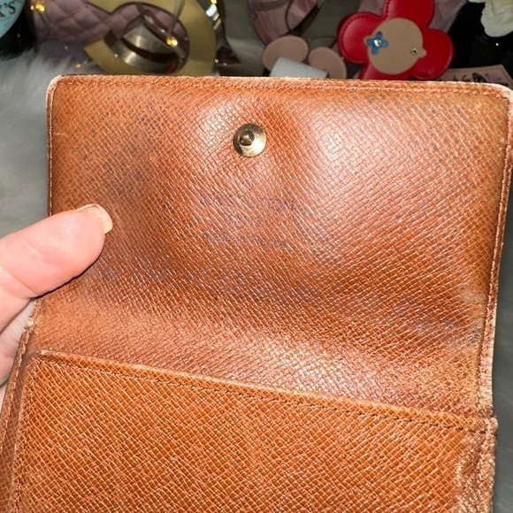 AUTHENTIC LOUIS VUITTON MONOGRAM PORTEFEIULLE ELISE TRIFOLD SNAP WALLET - Picture 7 of 12